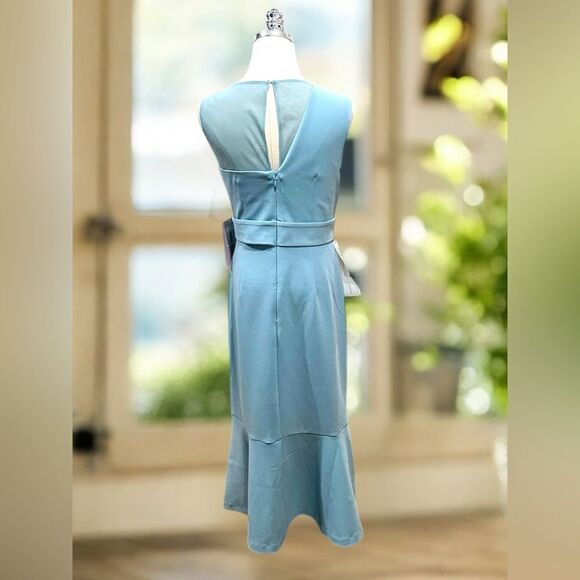 JS Collections JOANNA BOW TEA LENGTH Midi DRESS Gown - Picture 8 of 16